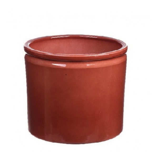 Ceramics Lex d13.5*12.5cm Brick Red Vase
