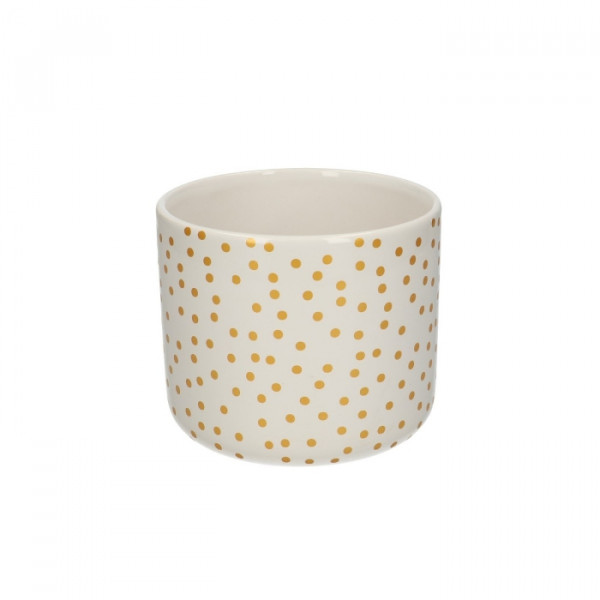 Ceramics Dots pot d13*11cm - Curry Vase